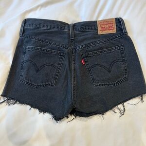 Levi's Women's Dark Gray Jean Shorts